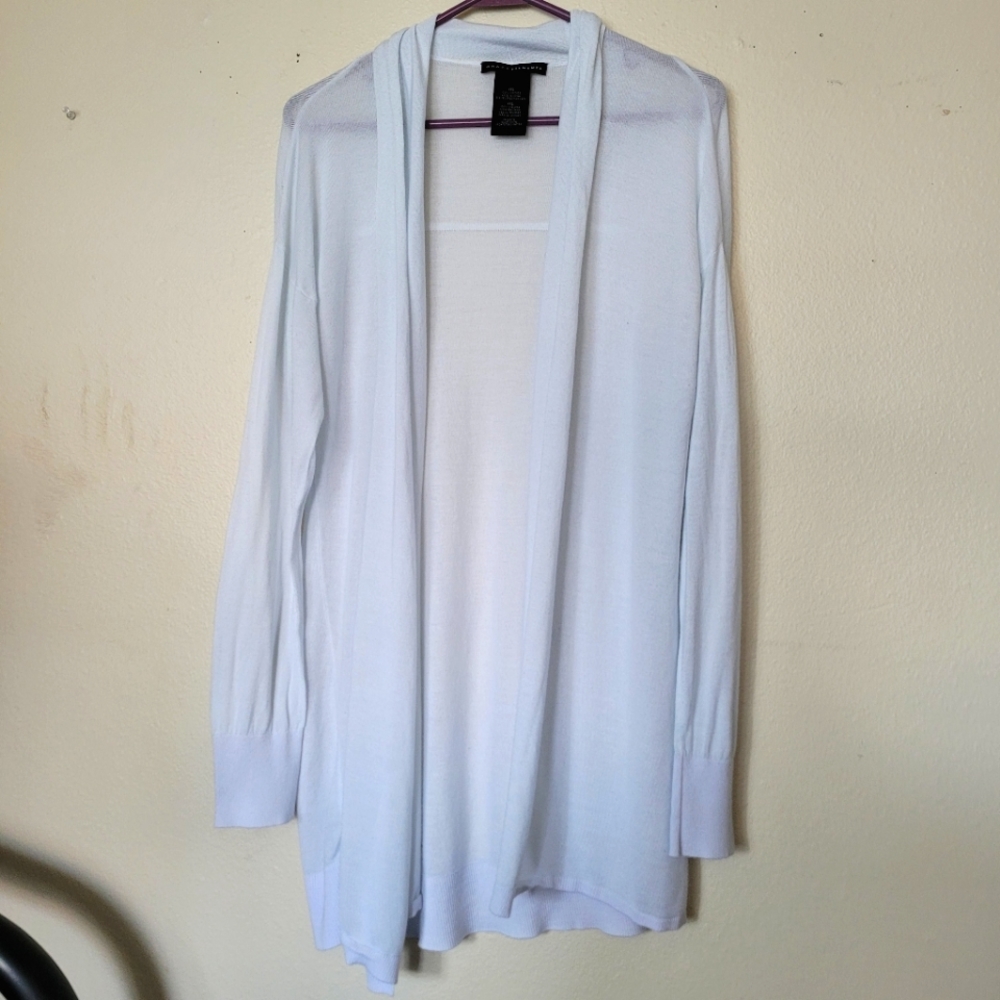 Long Lightweight White Cardigan